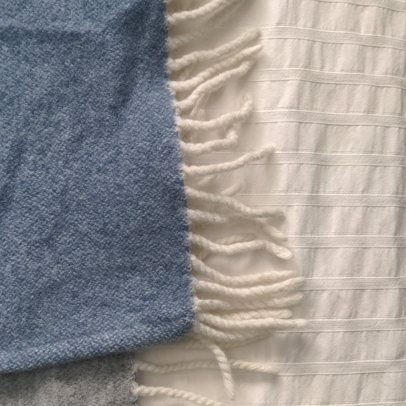 Banana Republic Blue Made in Italy Wool-Blend Wrap - Picture 4 of 7